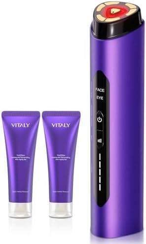3-in-1 Facial Massager for Skin Tightening with Red Light Therapy, Rechargeable Device