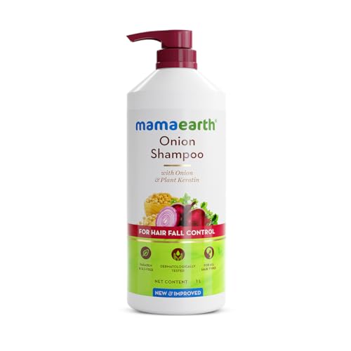 MAMAEARTH Onion Shampoo 33.81 Fl Oz for Hair Growth and Nourishment