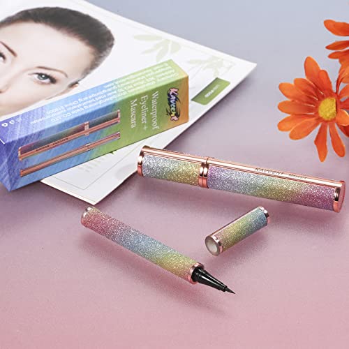 4D Silk Fiber Waterproof Mascara and Eyeliner Set for Long Lasting Wear - Image 6