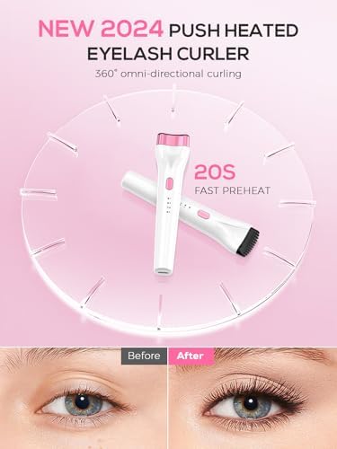 Rechargeable Heated Lash Curler Wand with 3 Heat Settings for Effortless Curling - Image 2