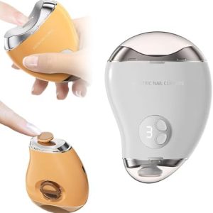 2024 Electric 2-in-1 Nail Clippers for Adults and Seniors, Compact Size, White