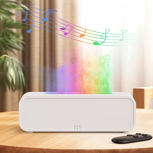 250ml Aromatherapy Diffuser with Flame Sound Effect and Remote Control for Relaxation