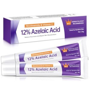 Azelaic Acid 12% Serum and Cream Set for Acne Treatment, 2 Piece Set
