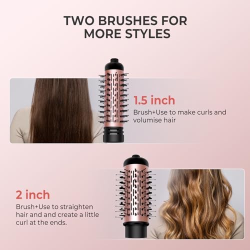 2-in-1 Hair Dryer Brush Set with Two Auto-Rotating Brushes for Easy Styling - Image 4