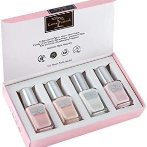 Karma Organic Vegan Nail Polish Set - Non-Toxic, 5 Colors
