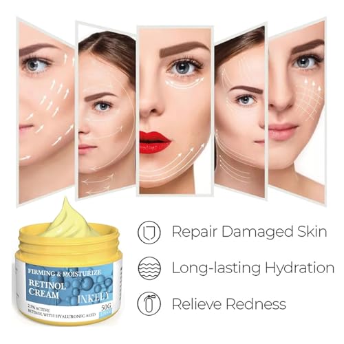 2.5% Retinol Anti-Aging Moisturizer Cream for Face, 50ml - Hydrating Skin Care - Image 2
