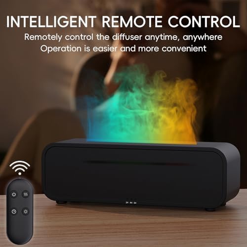 250ml Aromatherapy Diffuser with Flame Sound Effect and Remote Control for Relaxation - Image 6