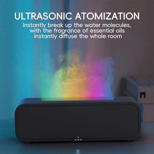 250ml Aromatherapy Diffuser with Flame Sound Effect and Remote Control for Relaxation - Image 5