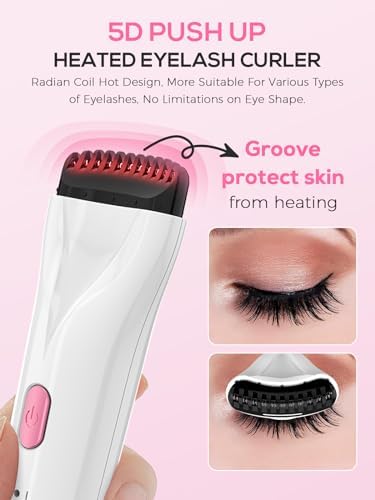 Rechargeable Heated Lash Curler Wand with 3 Heat Settings for Effortless Curling - Image 5