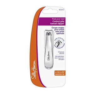 Sally Hansen Professional Stainless Steel Toenail Clippers with Catcher for Easy Use