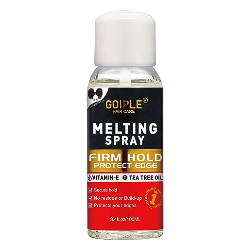 Lace Melting Hair Adhesive Spray for Wigs, 3.4 fl oz, Strong Hold Formula