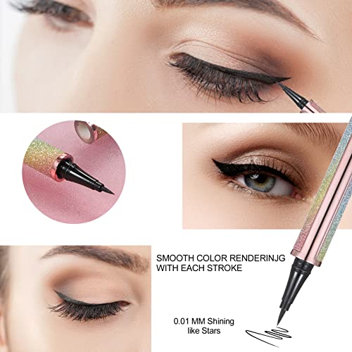 4D Silk Fiber Waterproof Mascara and Eyeliner Set for Long Lasting Wear - Image 3