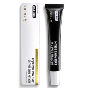 ABERA GINB Castor Oil Eyebrow and Beard Serum, 0.67 fl oz, Nourishing Formula