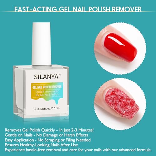 Quick Gel Nail Polish Remover 20ml Each, Pack of 2 for Easy Use - Image 6