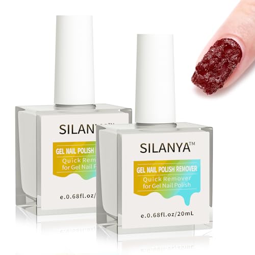 Quick Gel Nail Polish Remover 20ml Each, Pack of 2 for Easy Use