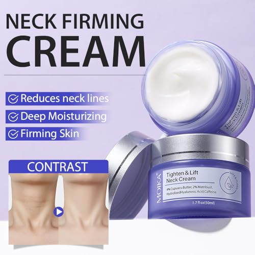 Neck Firming Anti-Aging Cream 1.7 oz for Moisturizing and Tightening Skin - Image 4