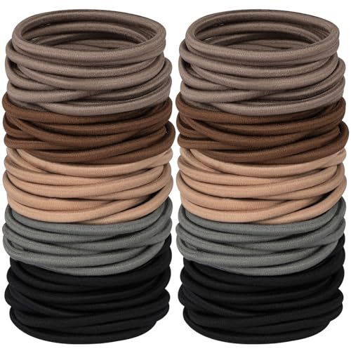 120 PCS Large No-Damage Hair Ties for Thick Hair, Ideal for All-Day Comfort