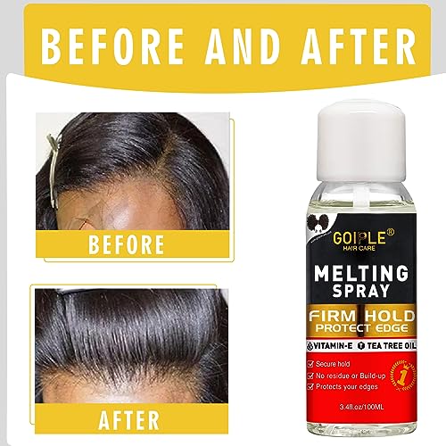 Lace Melting Hair Adhesive Spray for Wigs, 3.4 fl oz, Strong Hold Formula - Image 5