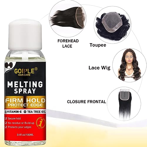 Lace Melting Hair Adhesive Spray for Wigs, 3.4 fl oz, Strong Hold Formula - Image 6