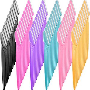 60-Pack Women's Eyebrow Razors with Precision Covers for Safe and Easy Facial Grooming