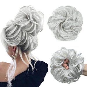 CJL HAIR Large Wavy Curly Messy Bun Hair Piece for Effortless Updos and Volume