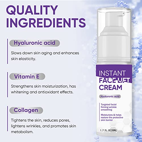 MOSKILA Instant Face Lift Cream, 50ml Skin Tightener for Quick Results in 2 Minutes - Image 4