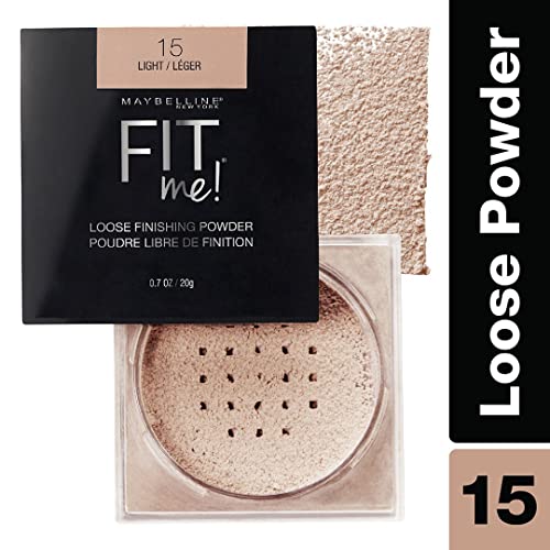 Maybelline Fit Me Loose Setting Powder in Light, 0.7 oz for a Flawless Finish - Image 2
