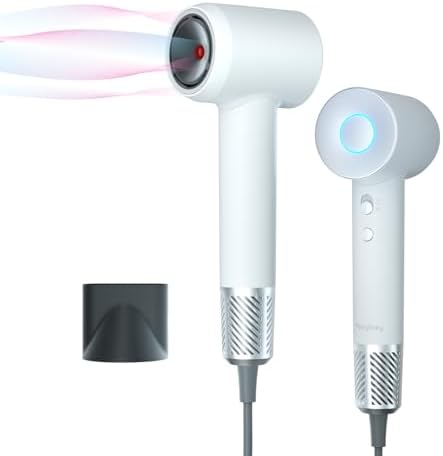 Ionic 1400W Hair Dryer with 110,000 RPM, Lightweight Design and Quiet Operation