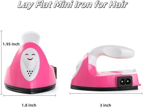 Rechargeable Mini Iron for Thick Hair with Lay Flat Design in White Color - Image 8