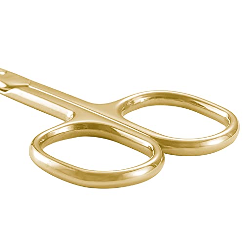 LIVINGO 3.5-Inch Gold Stainless Steel Nail Cutter Scissors for Precision Grooming - Image 4