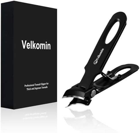 3.4 Inch Slant Curved Nail Clippers Designed for Thick Nails with Comfortable Grip