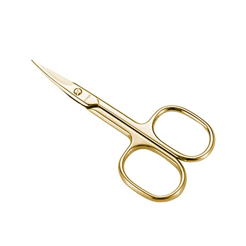LIVINGO 3.5-Inch Gold Stainless Steel Nail Cutter Scissors for Precision Grooming