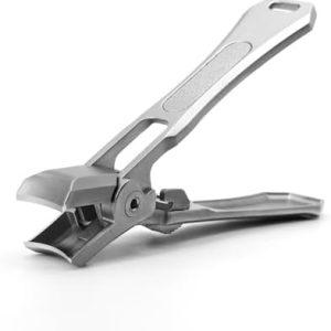 MOOSEC Luxury Stainless Steel Nail Clippers for Thick Nails in Gray Color