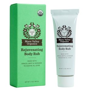 Moon Valley Organics Rejuvenating Body Rub - 4 oz Salve with Arnica, Mint & Lavender for Sore Muscles
