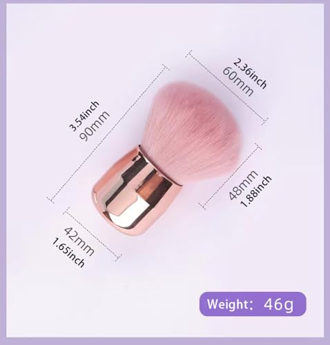 Travel Size Makeup Brush Set for Face and Cheeks - Compact and Portable Brushes - Image 2