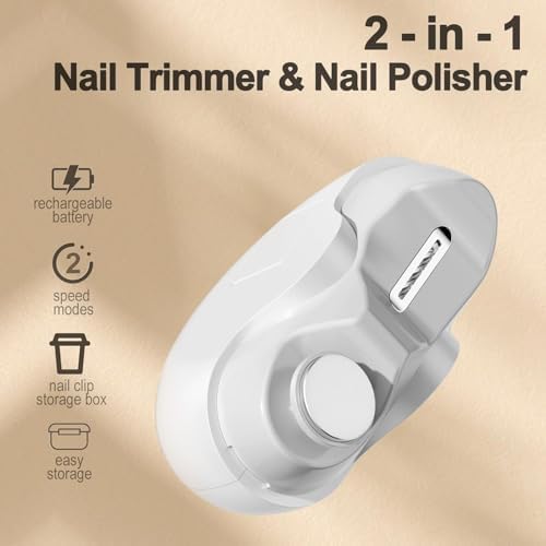 Upgraded 2 in 1 Electric Nail Clippers for Kids and Adults with Safety Features - Image 8