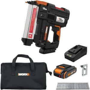 Worx Nitro 20V Cordless Brad Nailer Kit with Battery and Charger Included