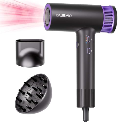 High-Speed 150,000 RPM Hair Dryer with Diffuser and Nozzle for Quick Drying - Image 9