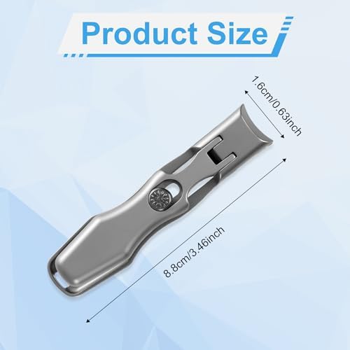 Super Sharp Stainless Steel Toenail Clippers for Thick Nails with Ergonomic Grip - Image 2