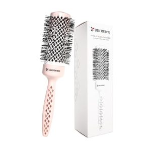 DiamondGlide 1.7-inch Pink Thermal Round Brush for Wavy Hair Styling