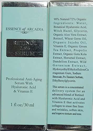 2.5% Retinol Serum with Hyaluronic Acid and Vitamin E, 30ml for Skin Care - Image 4