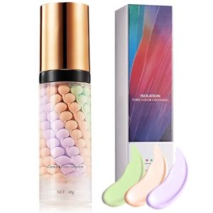 1 Pcs Tricolor Tinted Moisturizer Face Primer, 30ml