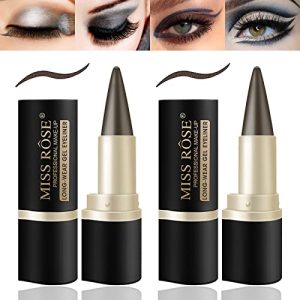 2 Pcs Waterproof Brown Gel Eyeliner Set for Women - Long-Lasting Formula