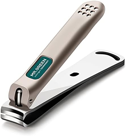 MR.GREEN Large Stainless Steel Nail Clippers with Curved Blades for Easy Trimming