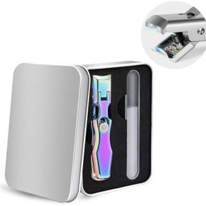 Thcbme Anti-Splash Toenail Clippers with Wide Opening Design for Easy Use