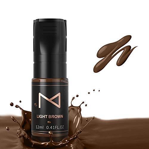 M Cosmetic 12ml Light Brown Eyebrow Pigment for Use with Machines