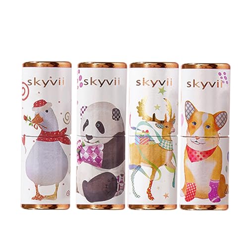 4 Pack Travel Solid Perfume Balms for Men and Women, 0.5 oz Each