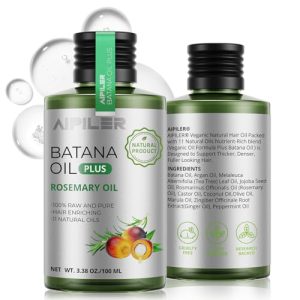 Vegan Batana Oil with Rosemary for Hair Growth 3.38oz Bottle