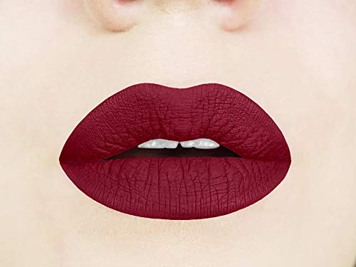 Aromi Burgundy Liquid Lipstick, Vegan and Waterproof, 0.2 oz for All-Day Wear - Image 9