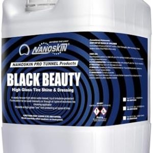 Nanoskin Black Beauty+ Tire Shine and Dressing, 5 Gallon Container for Superior Shine